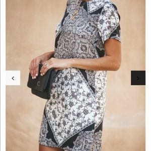 Vici | Imagine Printed Satin Shift Dress